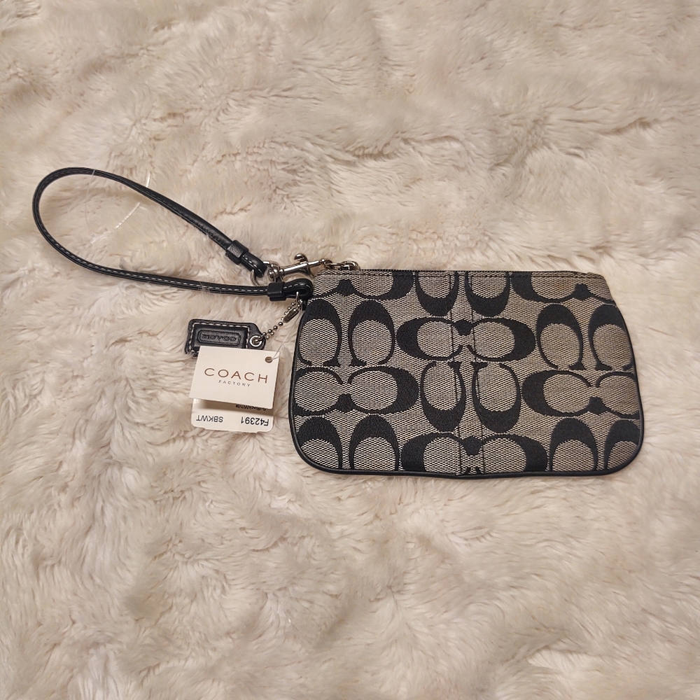 Coach Signature Wristlet